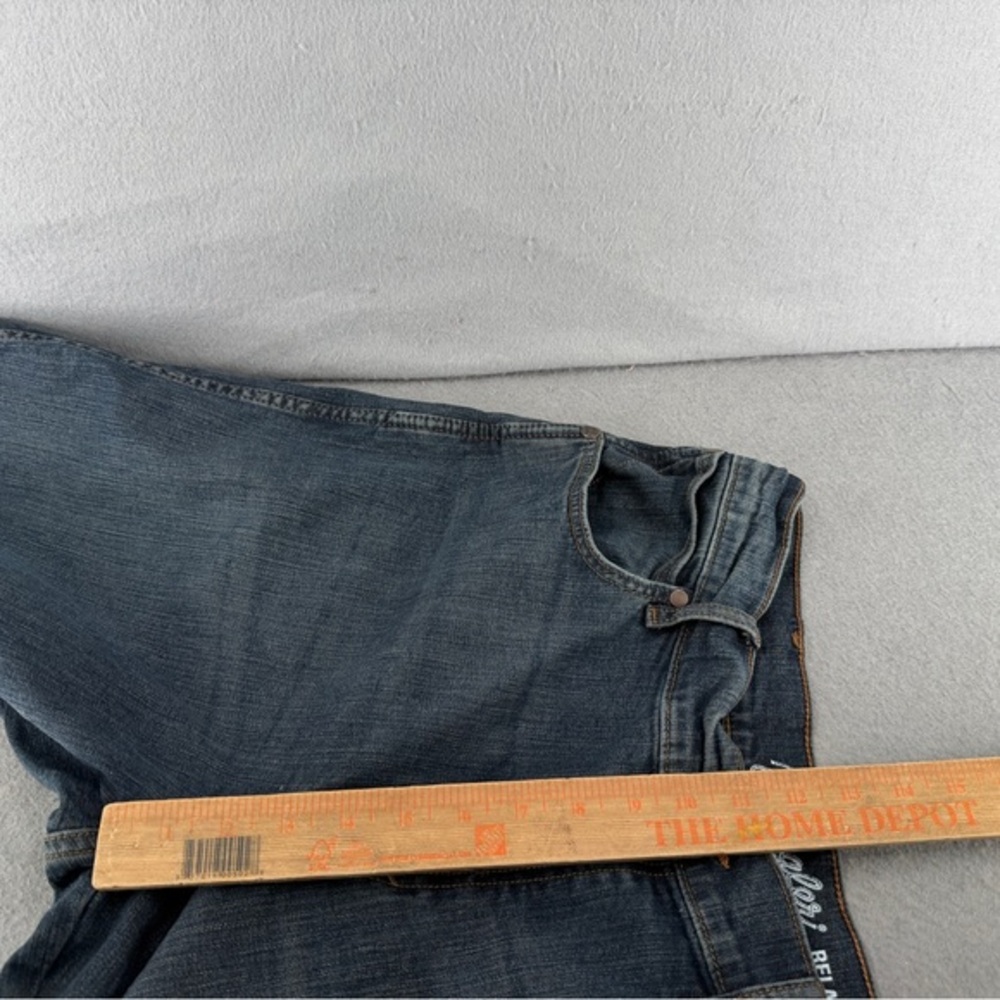 Wrangler Relaxed Fit Bootcut Jeans Mens 33x36 Blue Retro Fall City Wash Western - Picture 9 of 12
